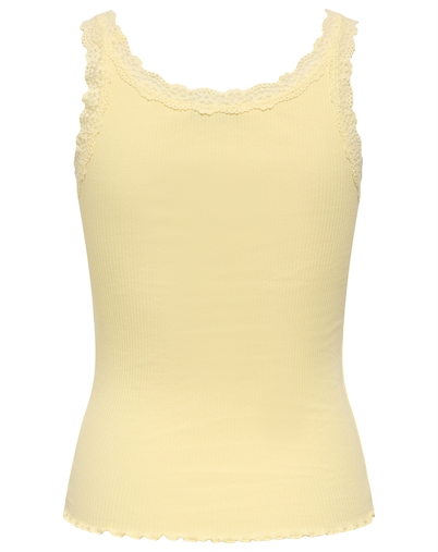 Only - ONLSara Blonde Lace Tank Top - Double Cream